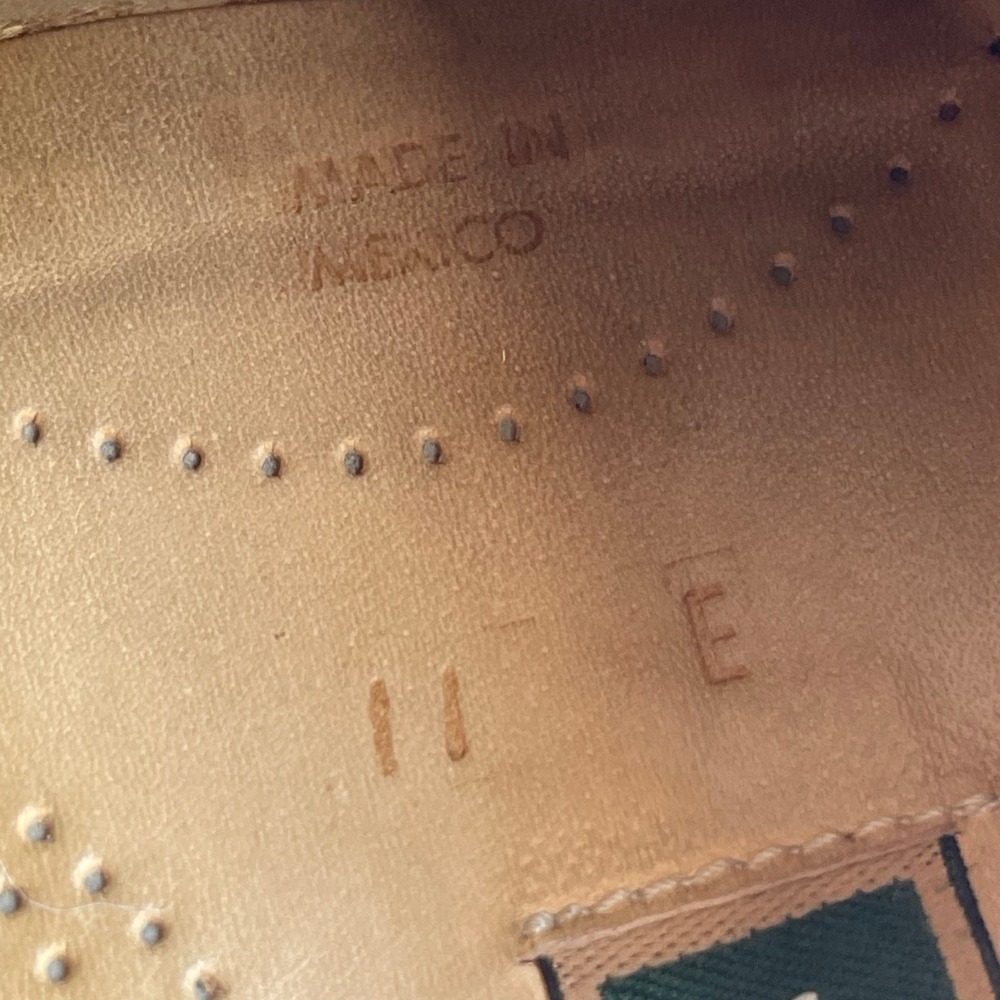 Cole Haan Loafers Mens 11 E Black Brown Leather‎ Kiltie Buckle Detail - Picture 14 of 16